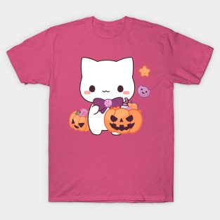 Kawaii Halloween Kitty T-Shirt